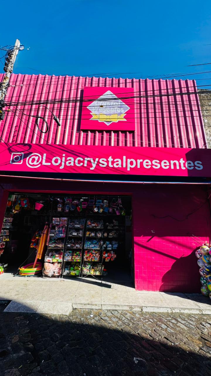 Fachada da Crystal Presentes